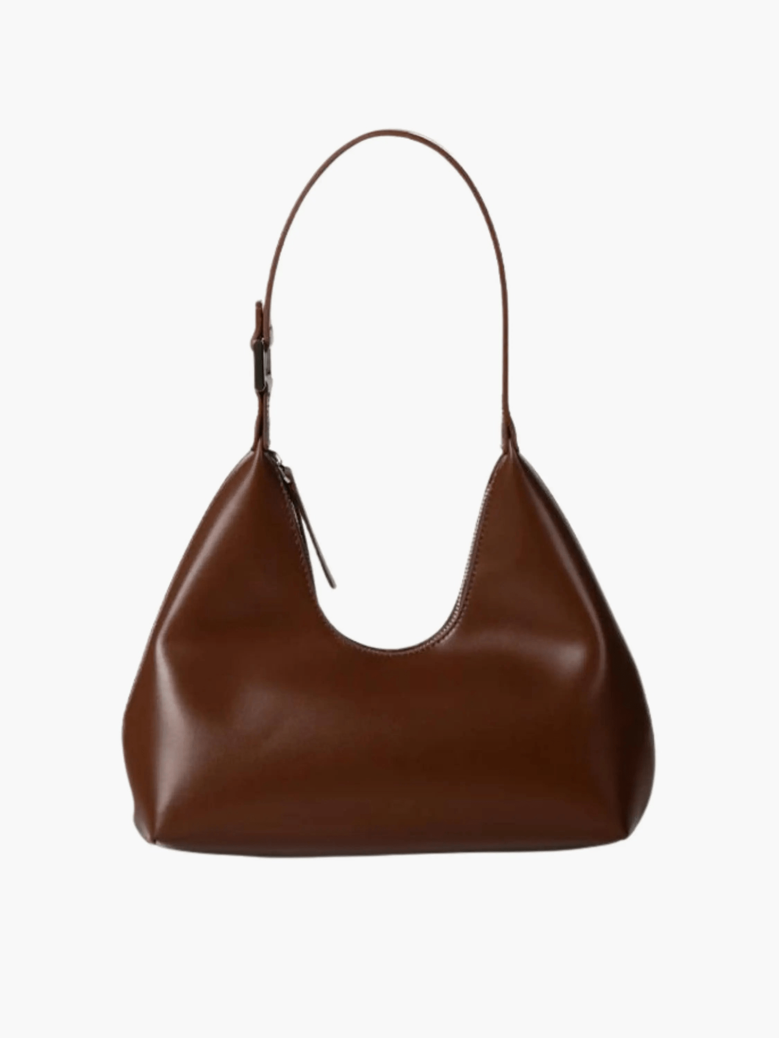 Dark Chocolate Shoulder Bag – Sophisticated Minimalism for Every Occasion