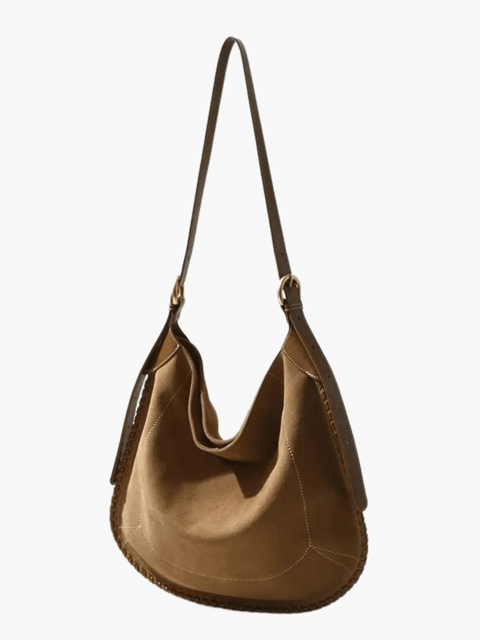 Verona Suede Leather Hobo Bag