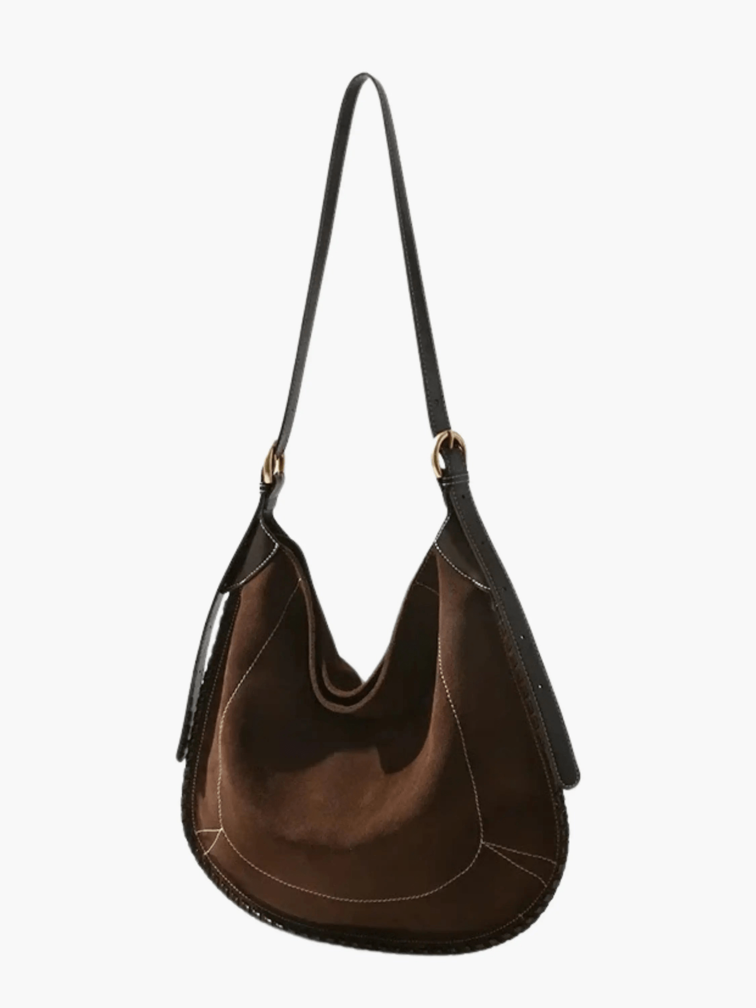 Verona Suede Leather Hobo Bag