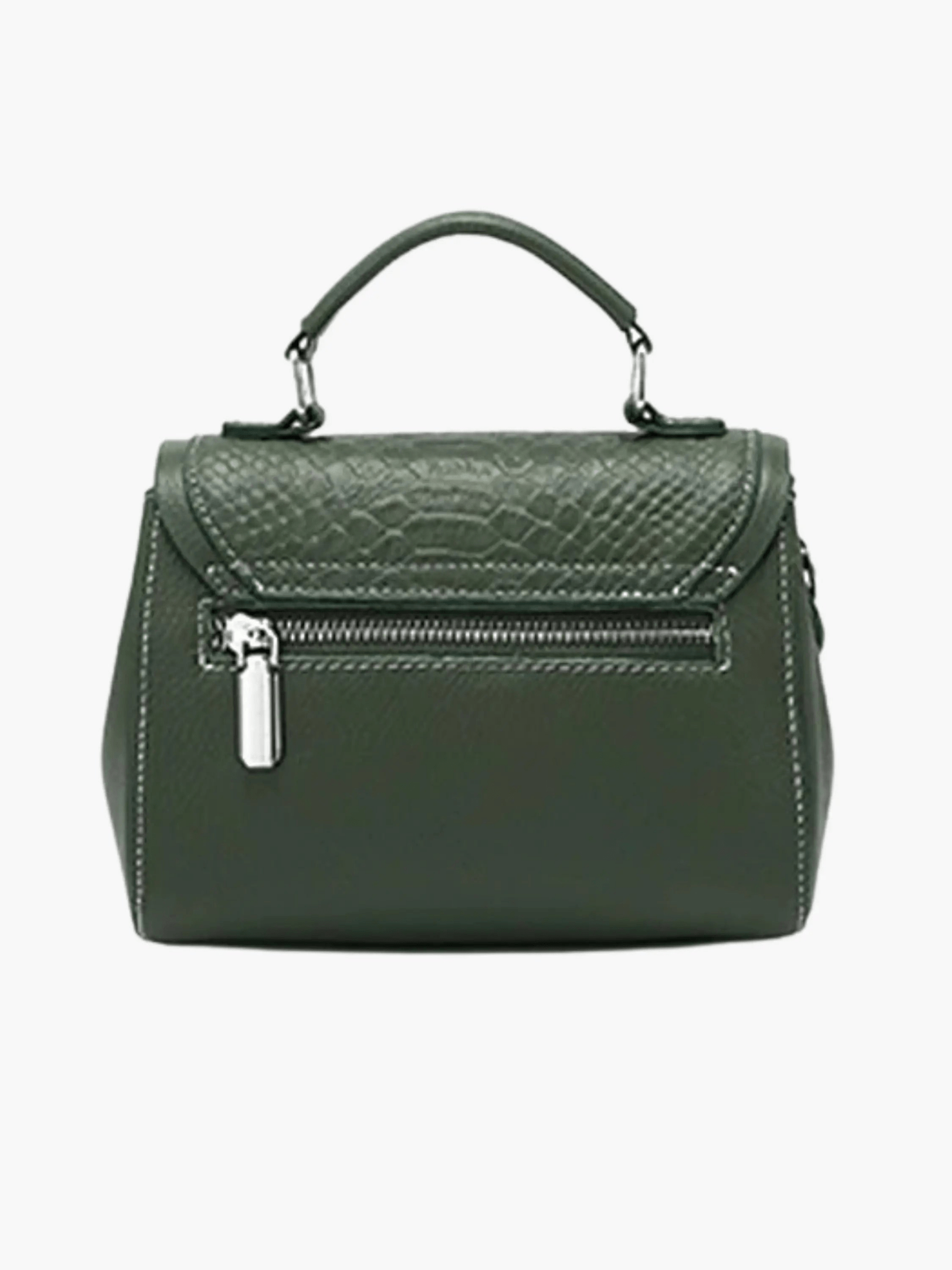 Victoria Croc-Embossed Leather Bag