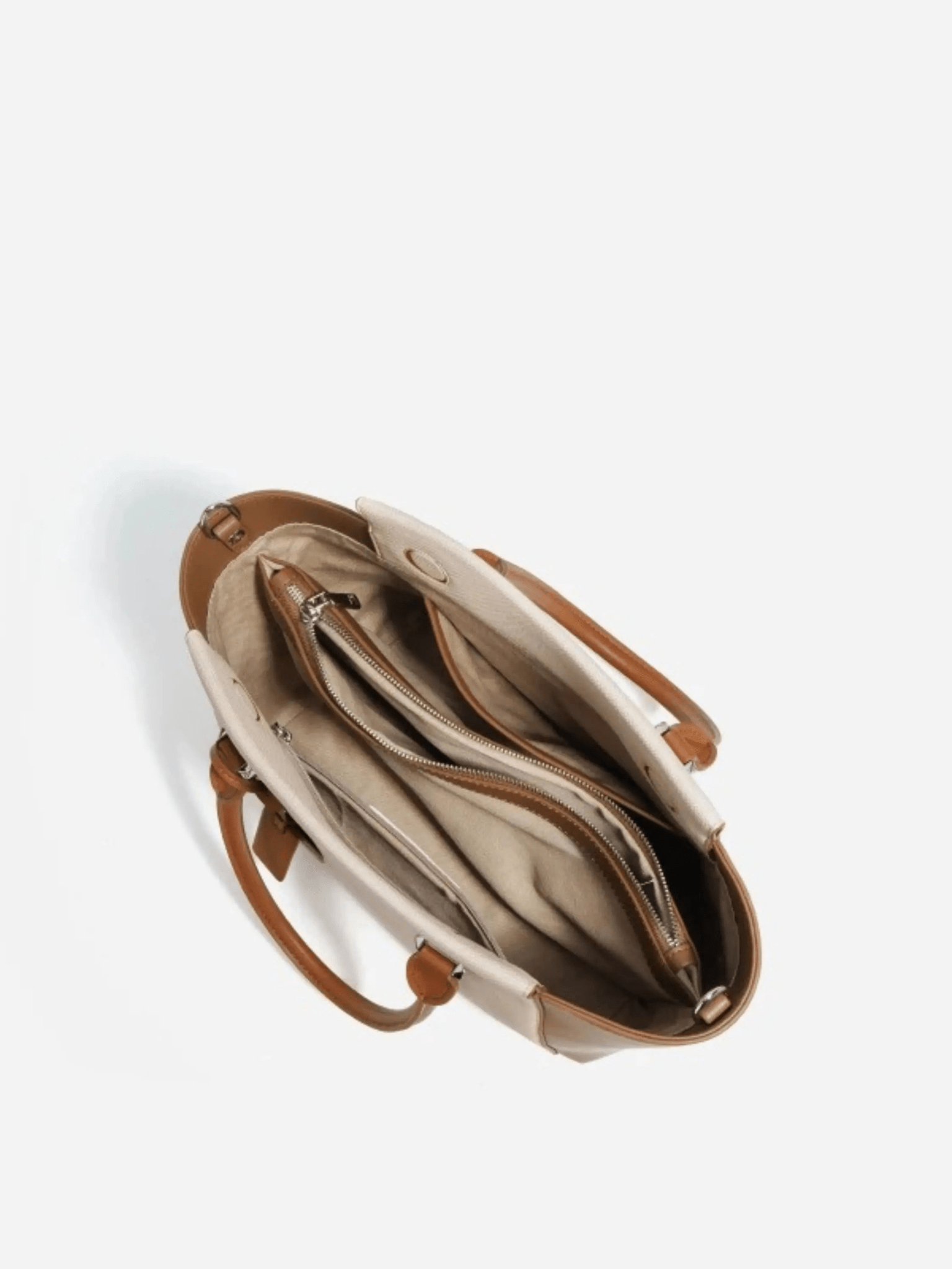 Victoria Sophisticated Two-Tone Tote Bag