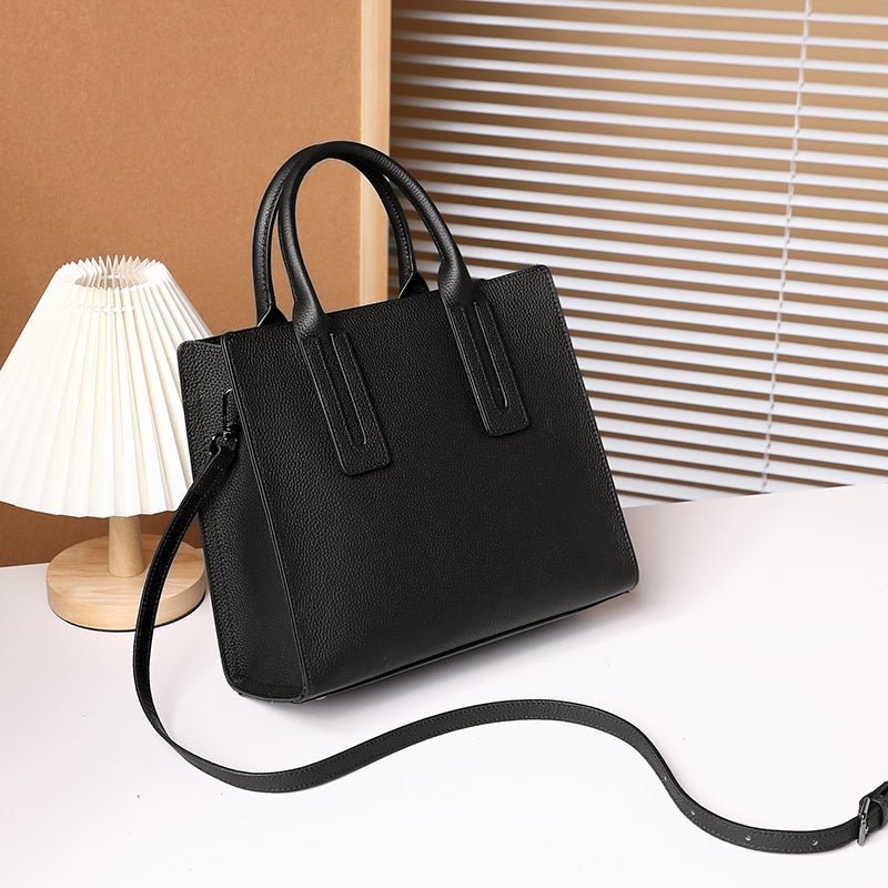 Victoria Structured Black Tote