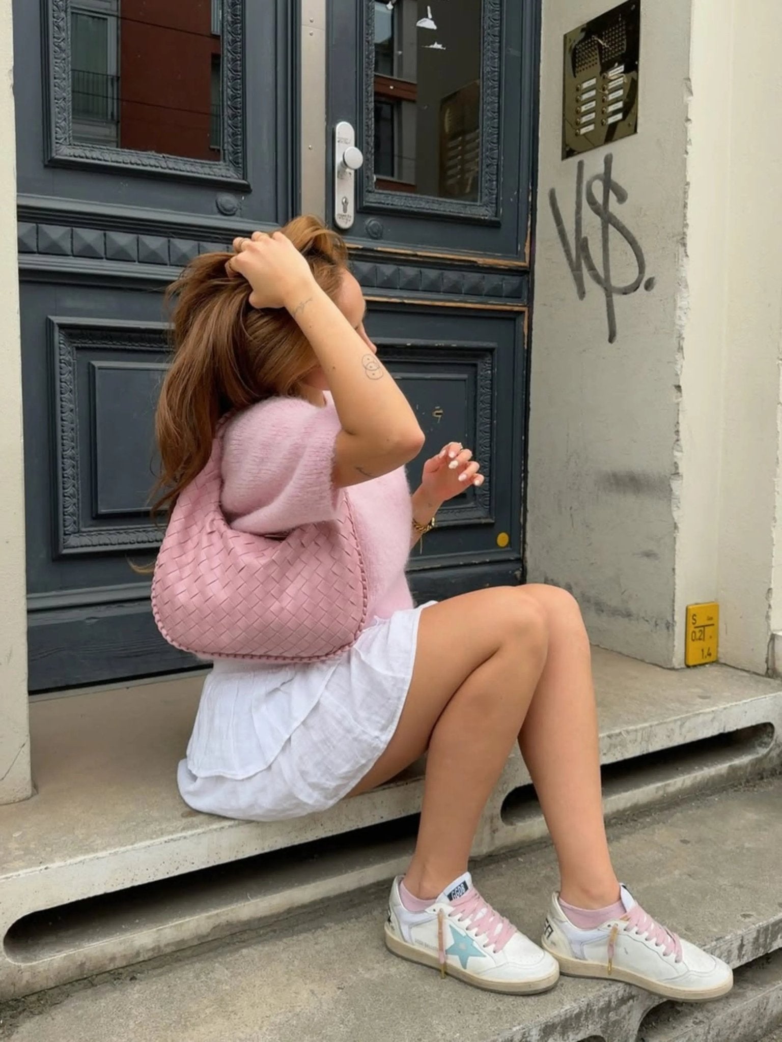 Violeta Petite Woven Handbag