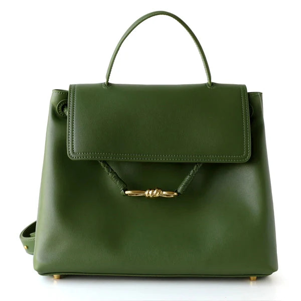 Women’s Flap Bow Buckle Handbag – Large Tote Bag