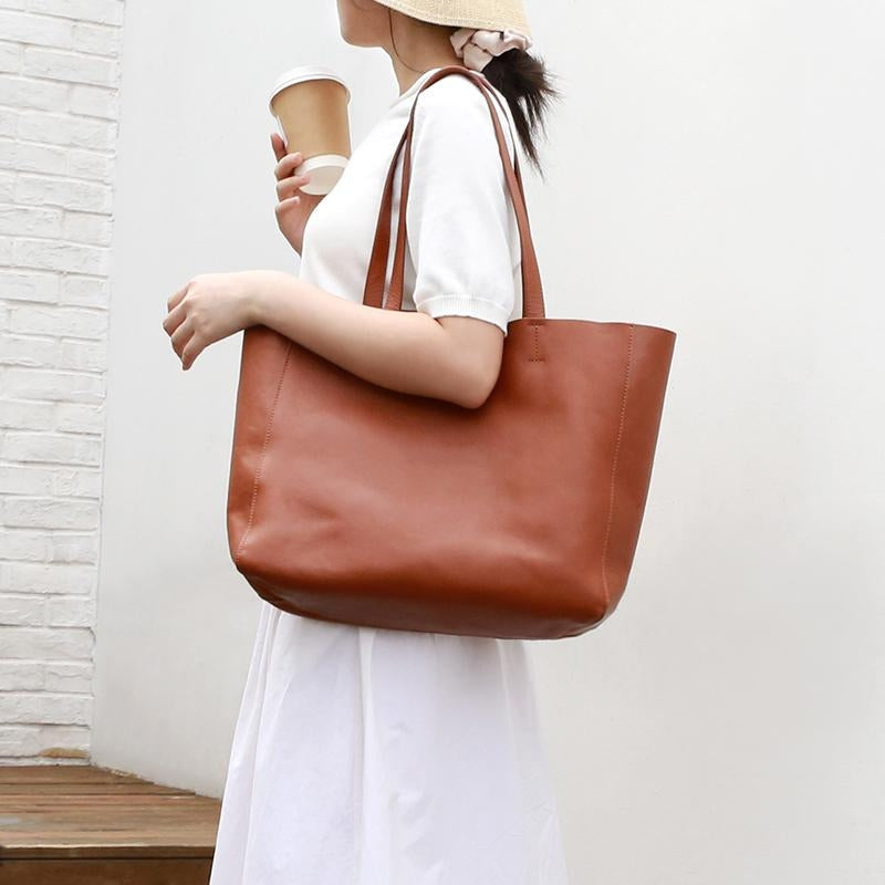 Amara Minimalist Leather Tote